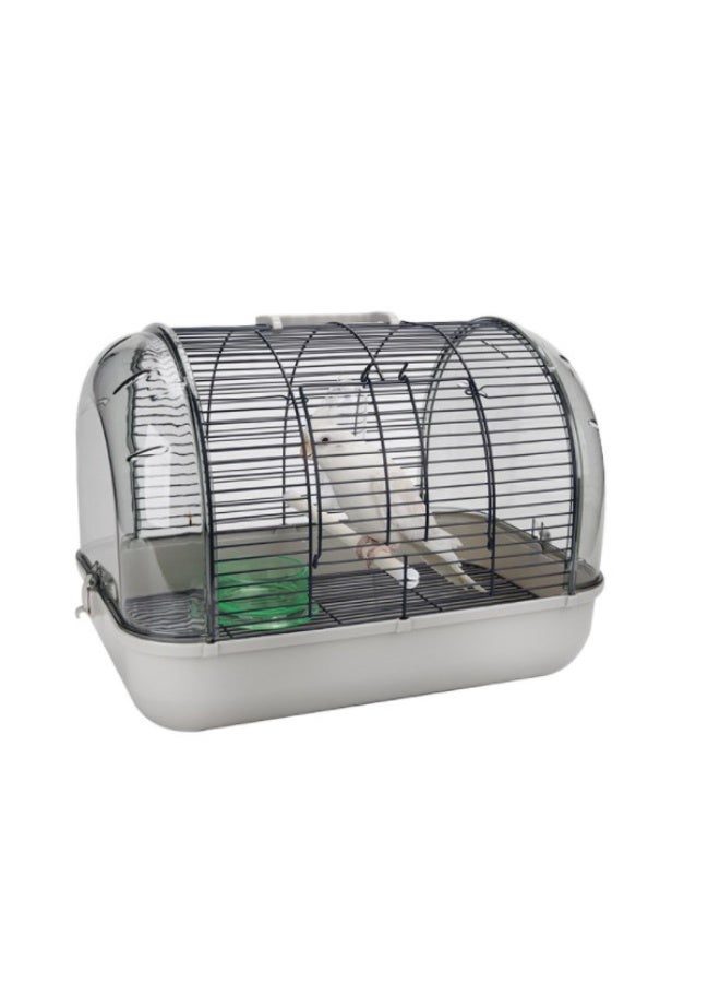 قفص نقل محمول (للطيور - الهامستر - الأرانب الصغيرة) مزود بمقبض، قفص نقل حيوانات أليفة جيد التهوية، أبعاده 32×21×22 - Image 1